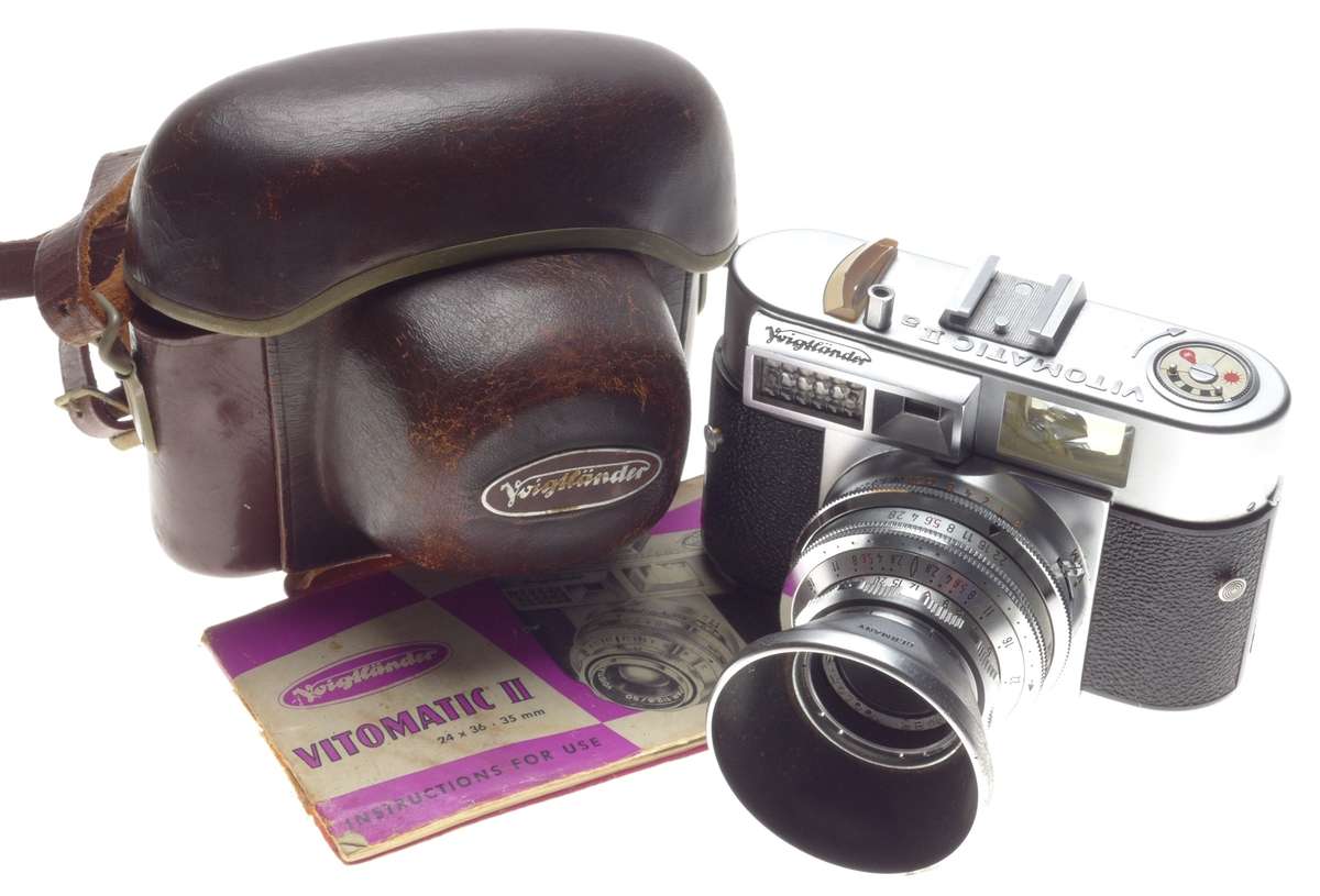 Voigtlander Vitomatic IIa 35mm film camera PRONTOR SLK Shutter Color Skopar 1:2.8 f=50mm - Voigtland
