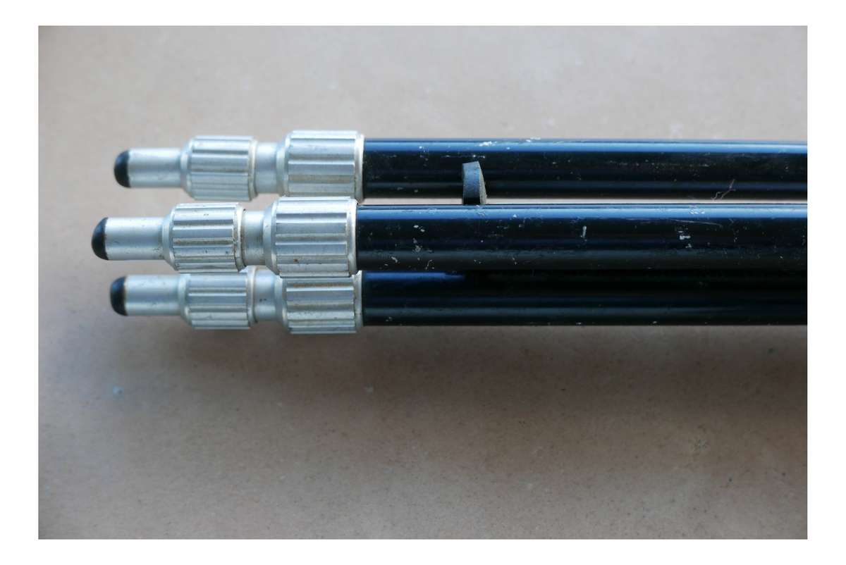 Compact vintage tripod adjutable centre column Hansa swivel head