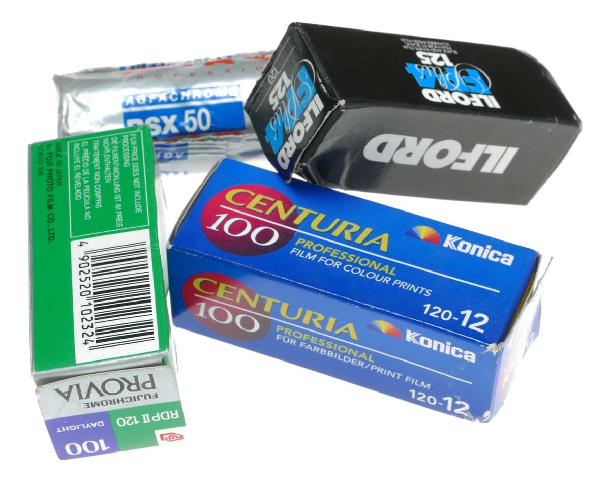 Agfa RSX50 Ilford FP4 Plus125 Fuji Provia 100 Konica Centuria 120 Expired Film
