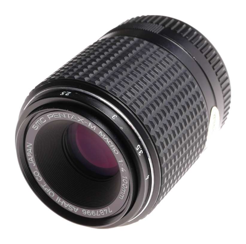 Pentax-M Macro 1:4 100mm SMC SLR camera lens 4/100 caps sharp - Pentax