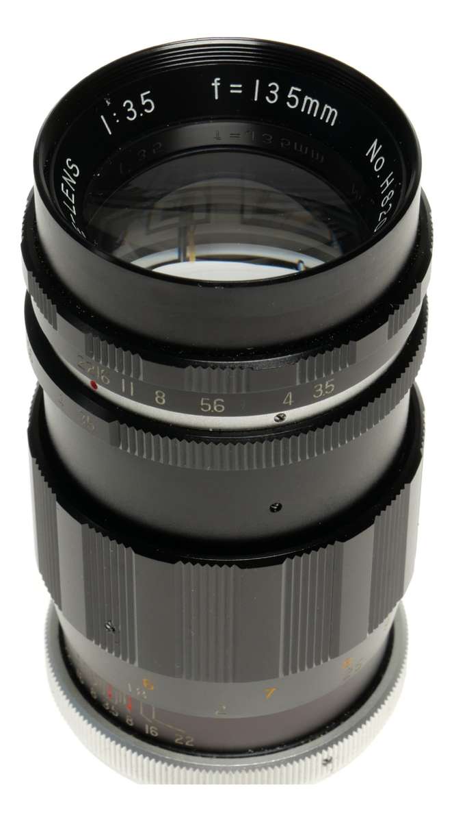 Hanimex Tele-lens 3.5/135mm 42mm screw mount f/3.5 black