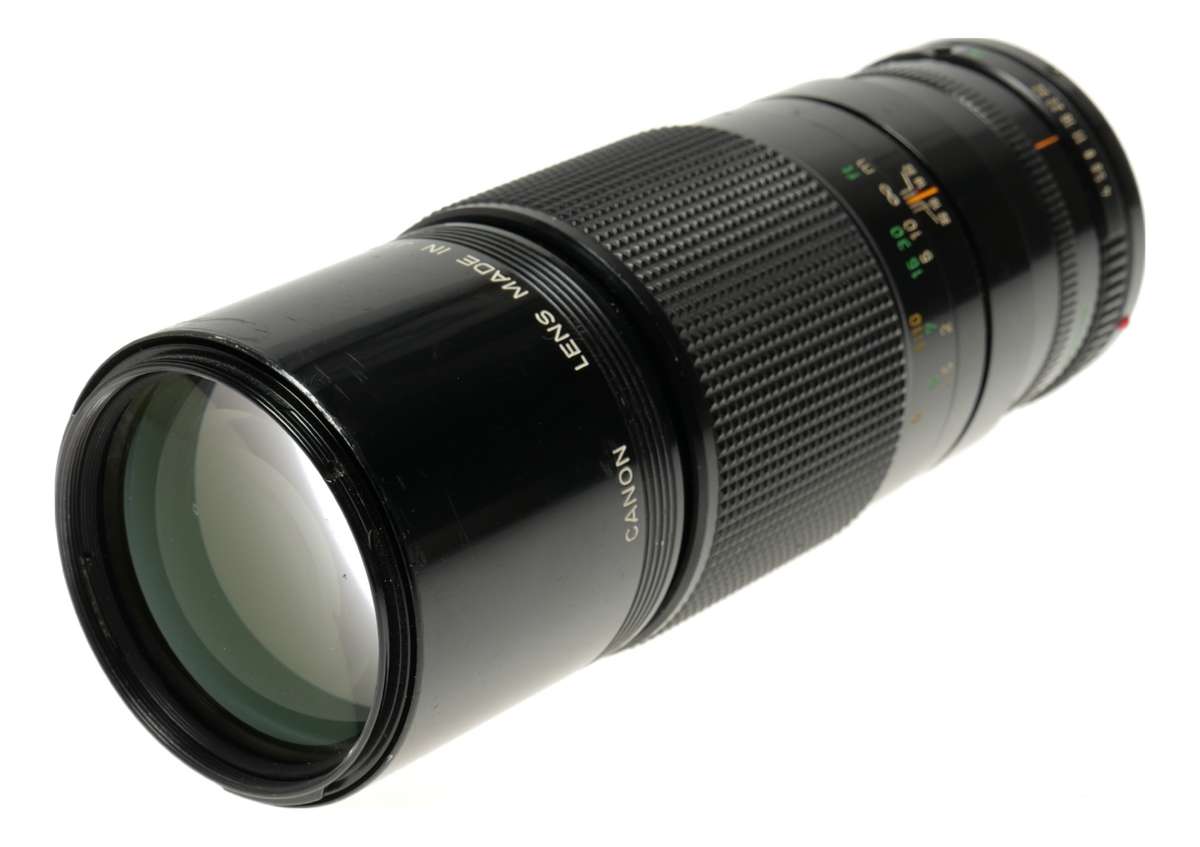 Canon FD mount 4/200mm lens 200mm f/4 vintage glass - Canon