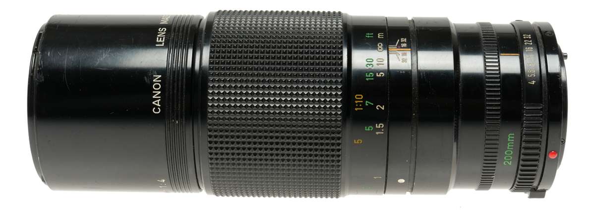 Canon FD mount 4/200mm lens 200mm f/4 vintage glass - Canon