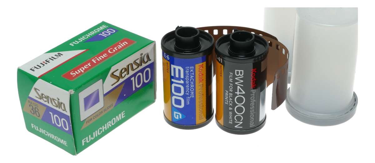 Fujichrome Sensia Color Slide Kodak Pro BW400CN Ektachrome Transparency Film