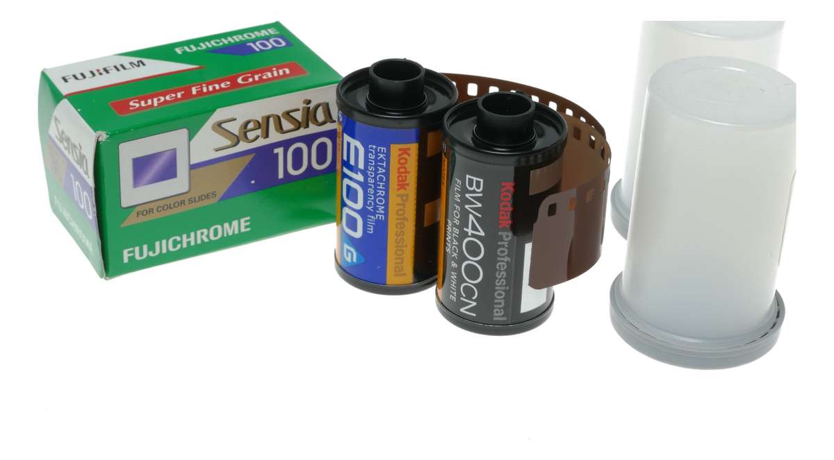 Fujichrome Sensia Color Slide Kodak Pro BW400CN Ektachrome Transparency Film