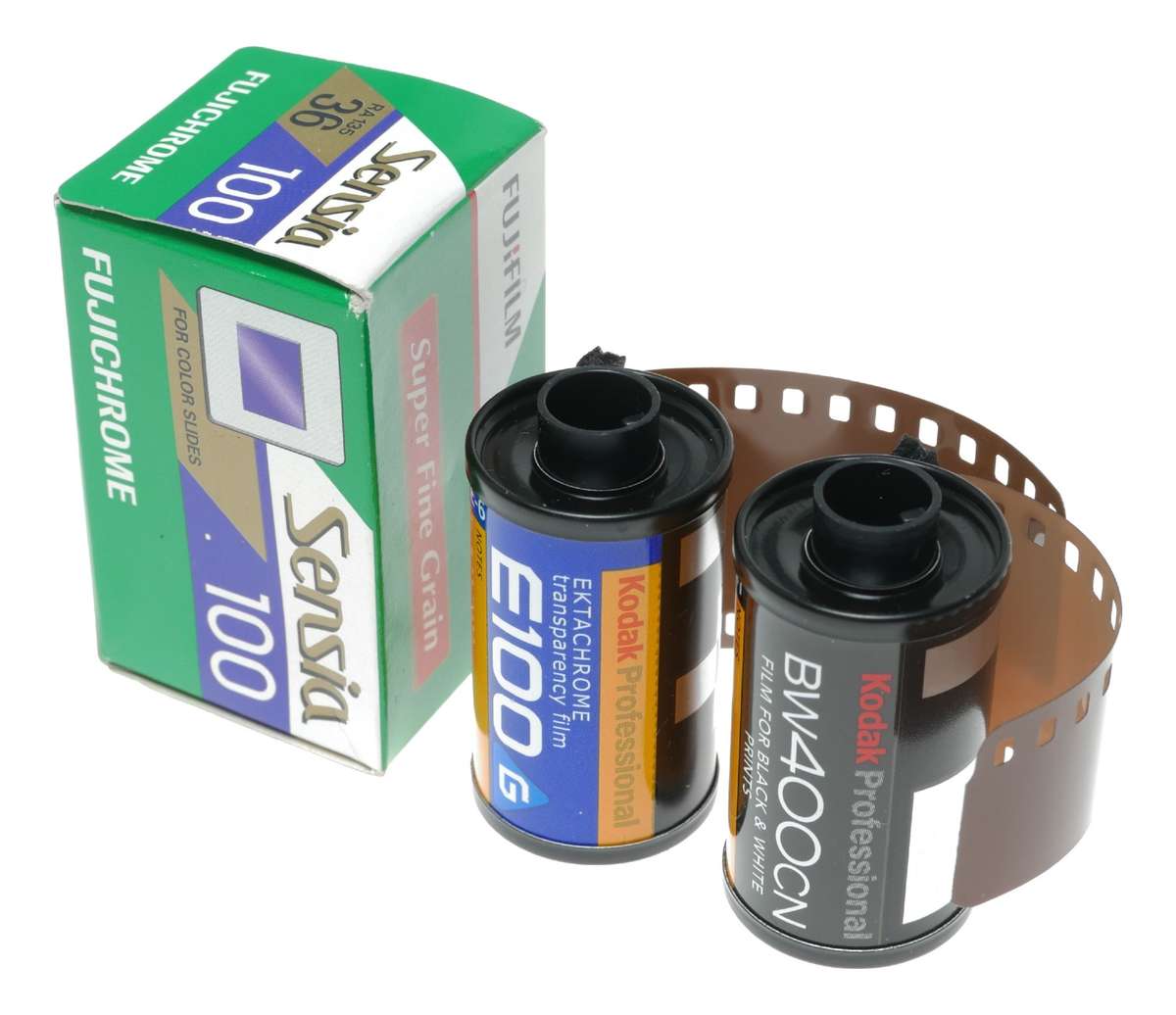 Fujichrome Sensia Color Slide Kodak Pro BW400CN Ektachrome Transparency Film