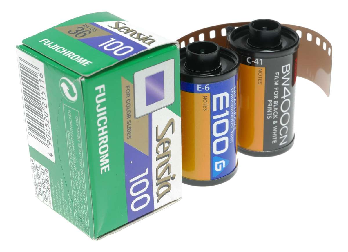 Fujichrome Sensia Color Slide Kodak Pro BW400CN Ektachrome Transparency Film