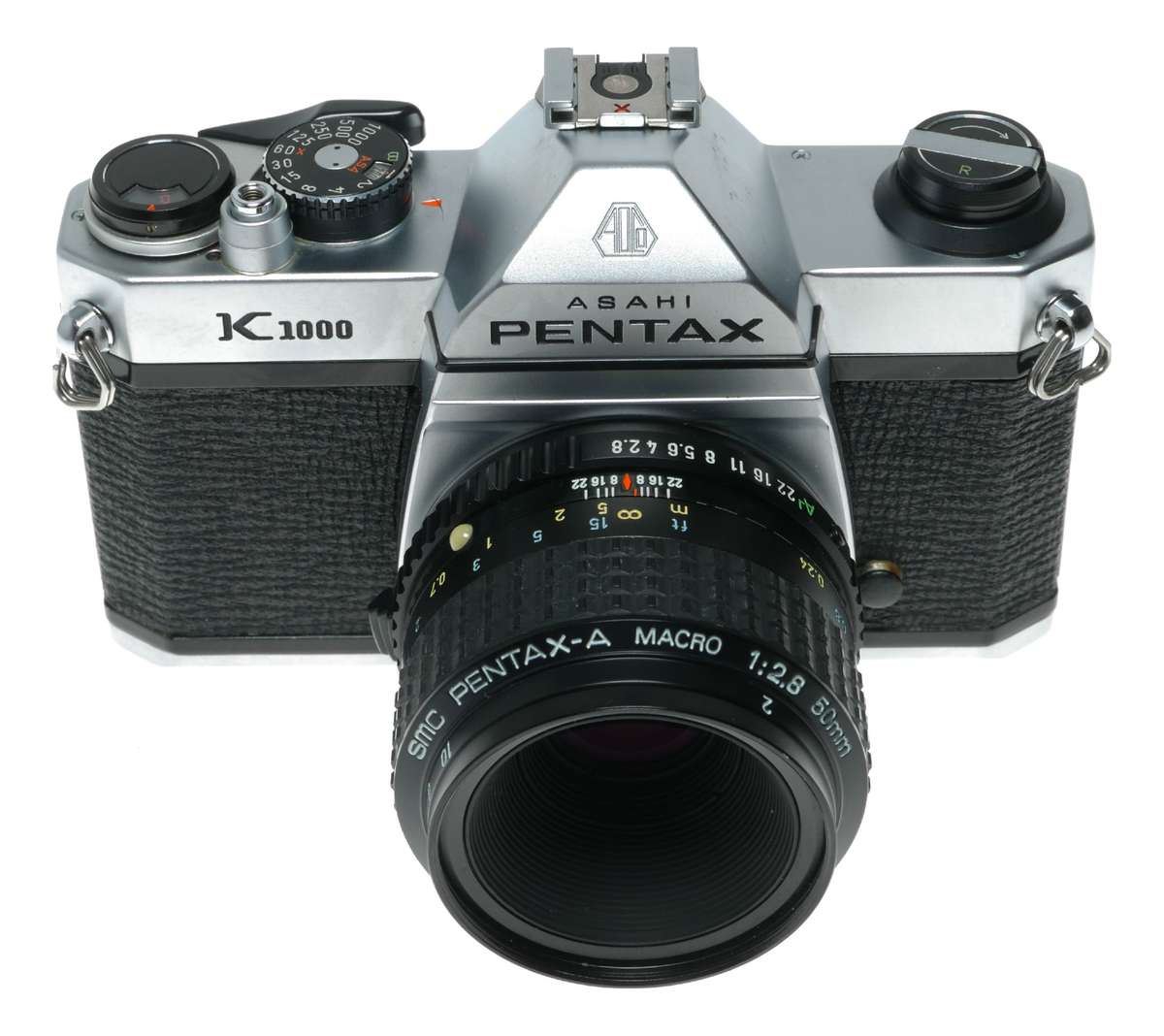 Pentax K1000 35mm Film SLR Camera SMC Macro 1:2.8 50 Lens Filters Manual