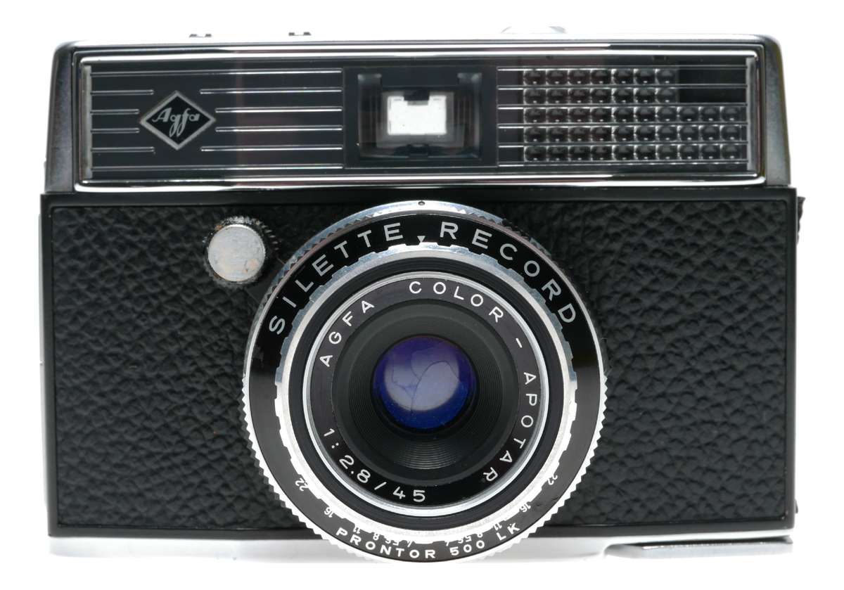 Agfa Silette Record 35mm Point Shoot Camera Color-Apotar 1:2.8/45mm