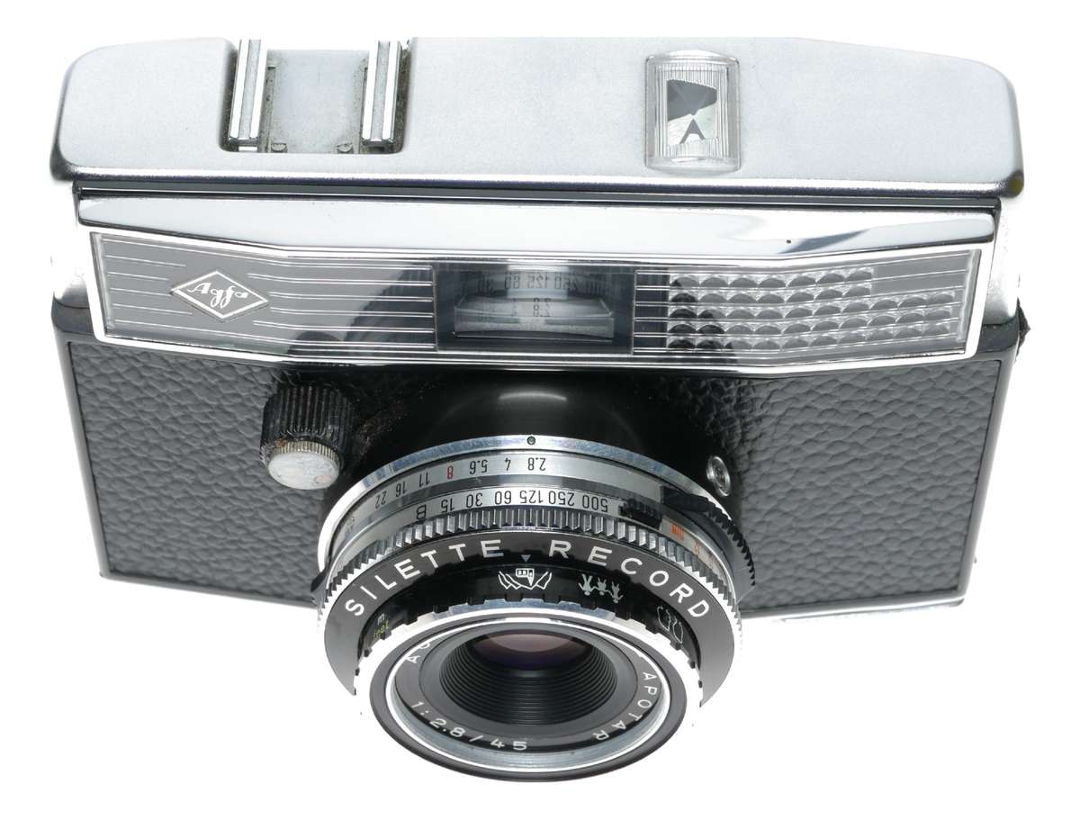 Agfa Silette Record 35mm Point Shoot Camera Color-Apotar 1:2.8/45mm