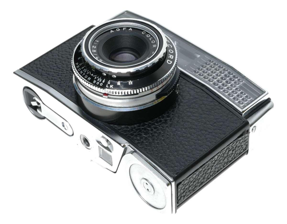 Agfa Silette Record 35mm Point Shoot Camera Color-Apotar 1:2.8/45mm