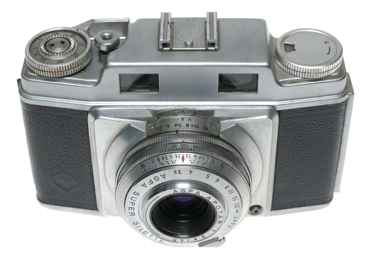 Agfa Super Silette 35mm Film Rangefinder Camera Apotar 1:3.5/45