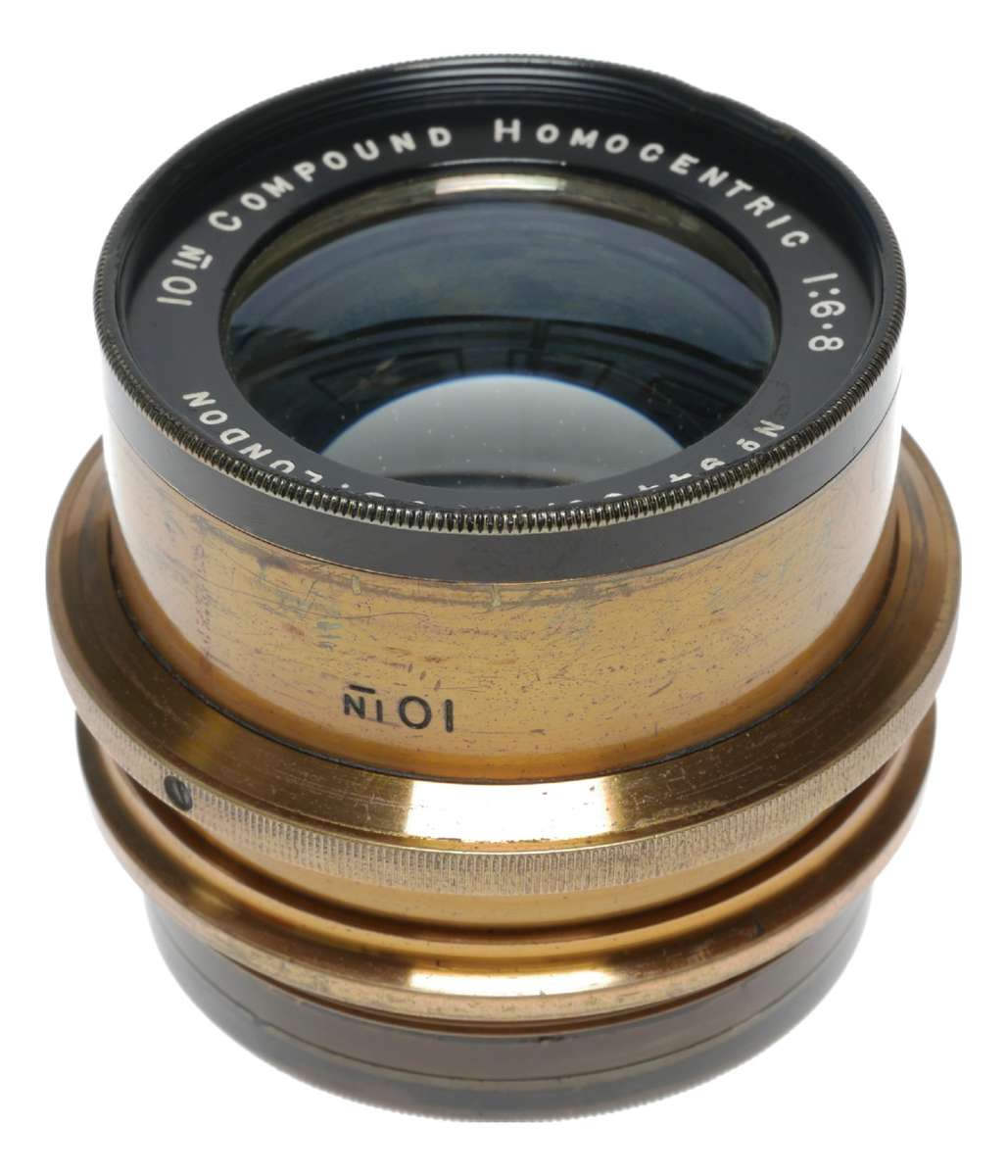 Ross London 10 Inch Compound Homocentric 1:6.8 Camera Brass Lens