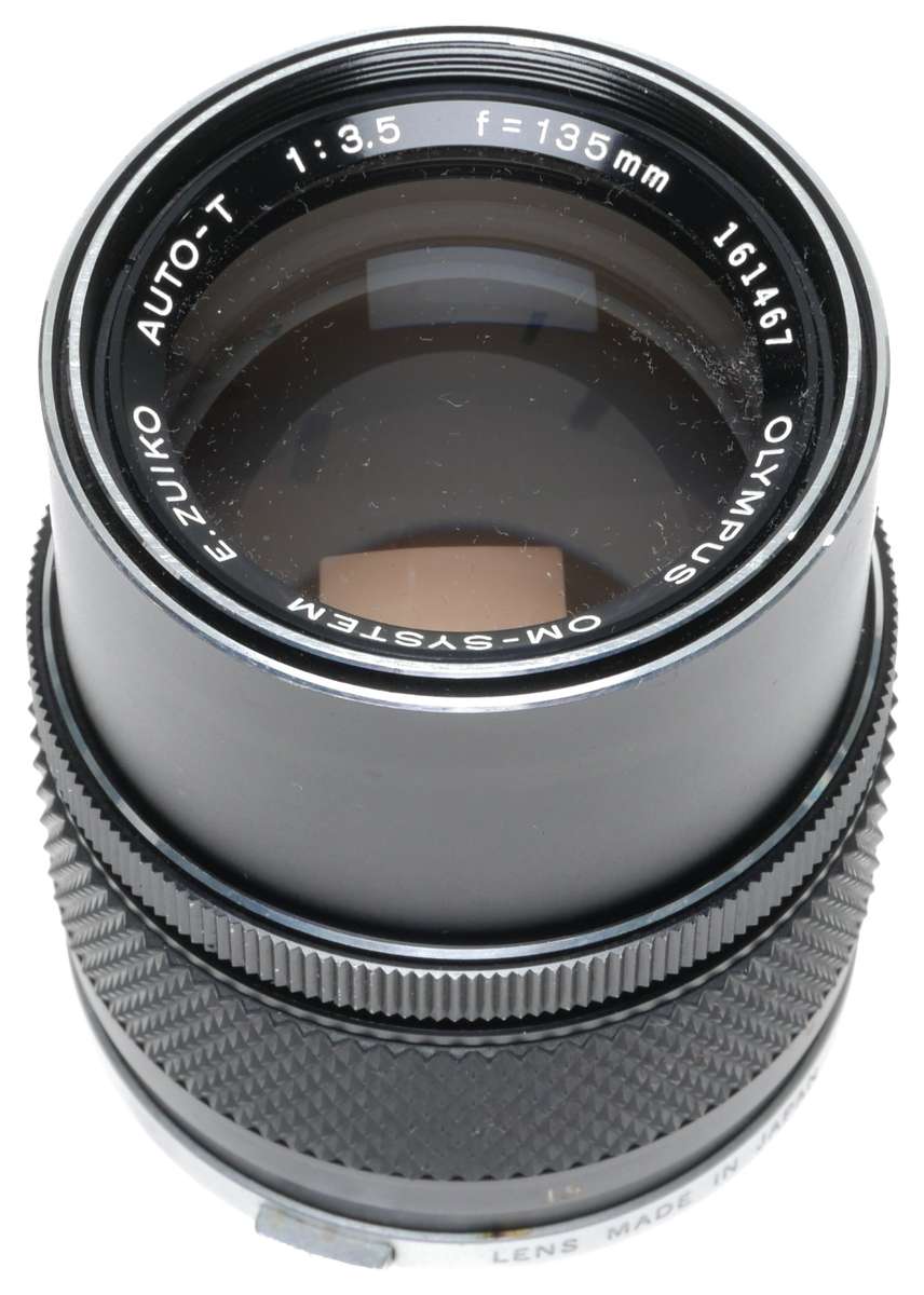 Olympus E.Zuiko Auto-T 3.5/135mm OM System Telephoto Camera Lens