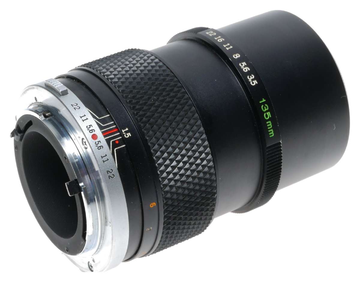 Olympus E.Zuiko Auto-T 3.5/135mm OM System Telephoto Camera Lens