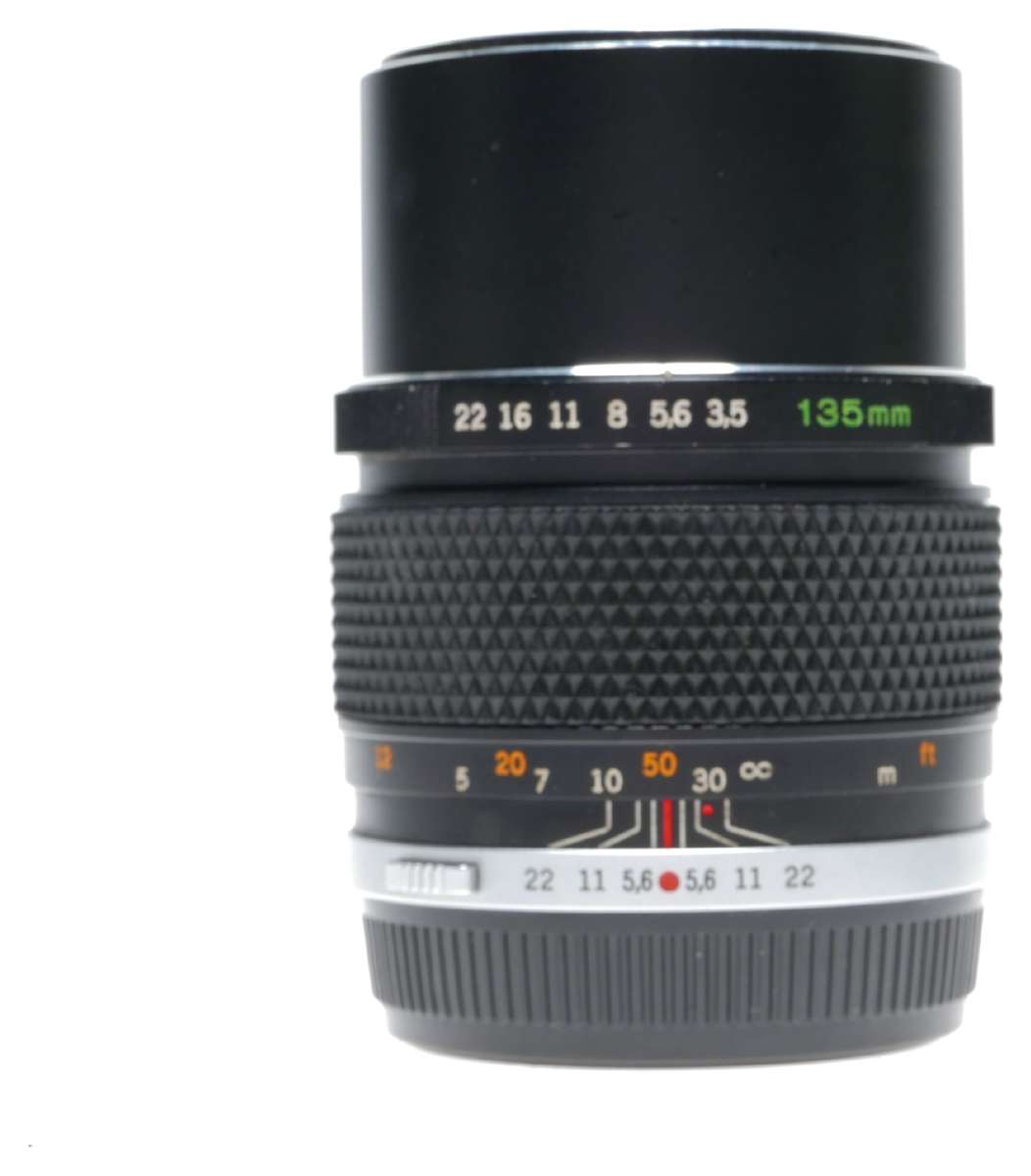 Olympus E.Zuiko Auto-T 3.5/135mm OM System Telephoto Camera Lens