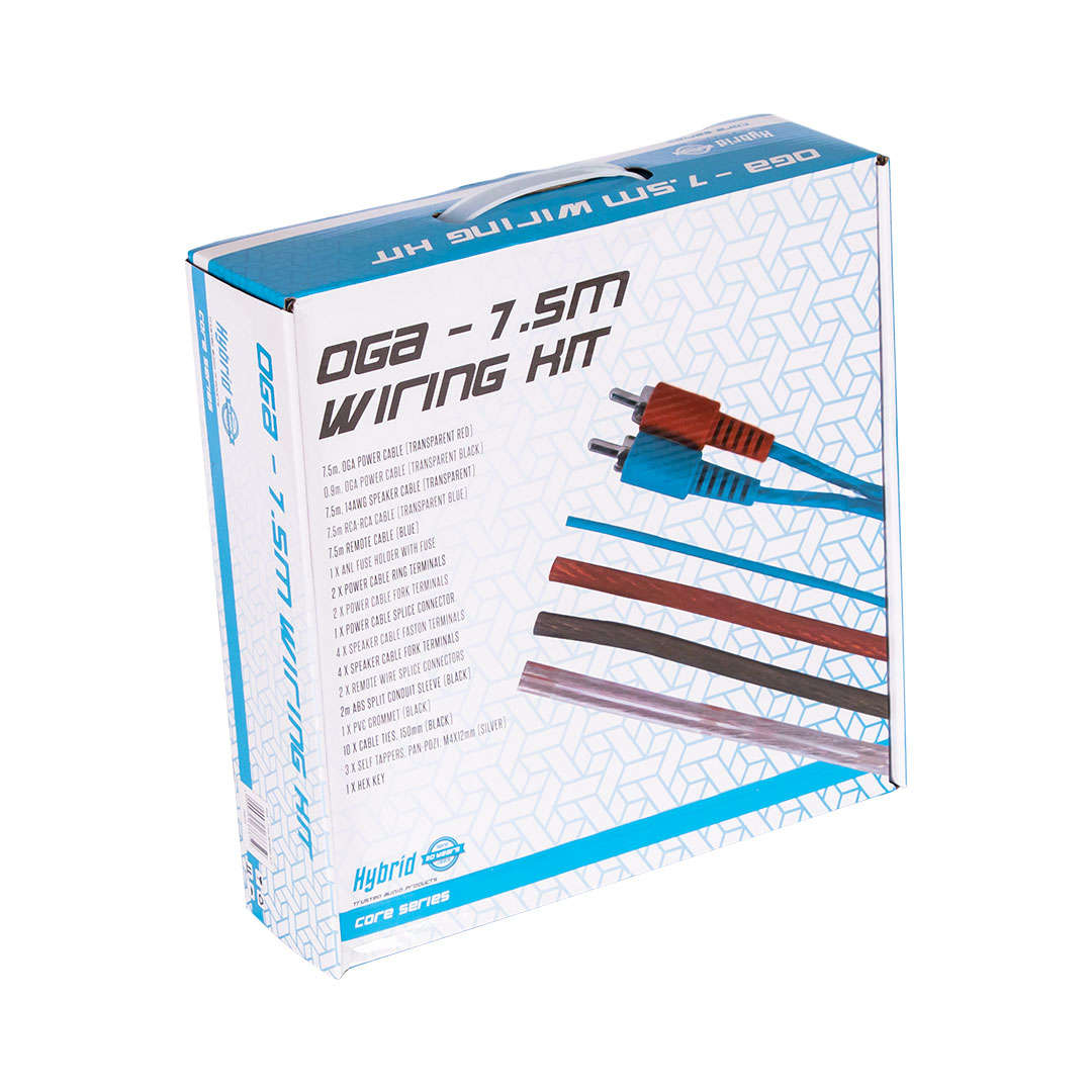 HYBRID CORE 0 GAUGE WIRING KIT(7.5 METER)