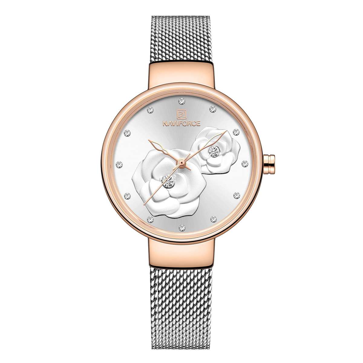 Naviforce 5013 Womens Watch - Silver/Gold