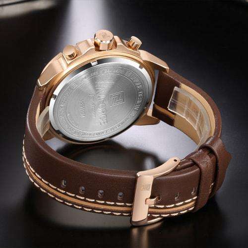 Naviforce 9110 Mens Chronograph Watch - Brown