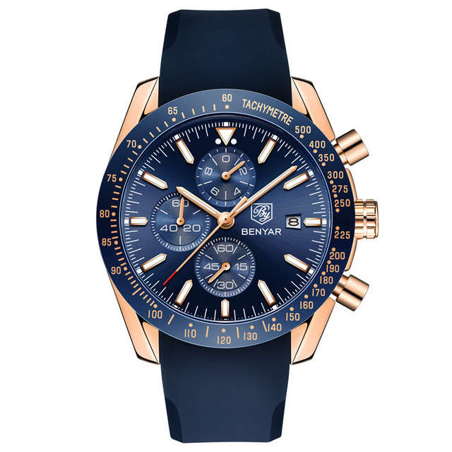 Benyar 5140 Mens Chronograph Watch - Blue