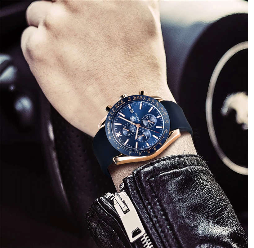 Benyar 5140 Mens Chronograph Watch - Blue