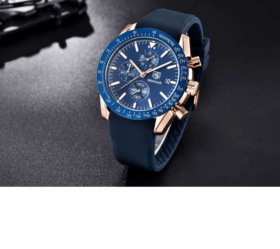 Benyar 5140 Mens Chronograph Watch - Blue