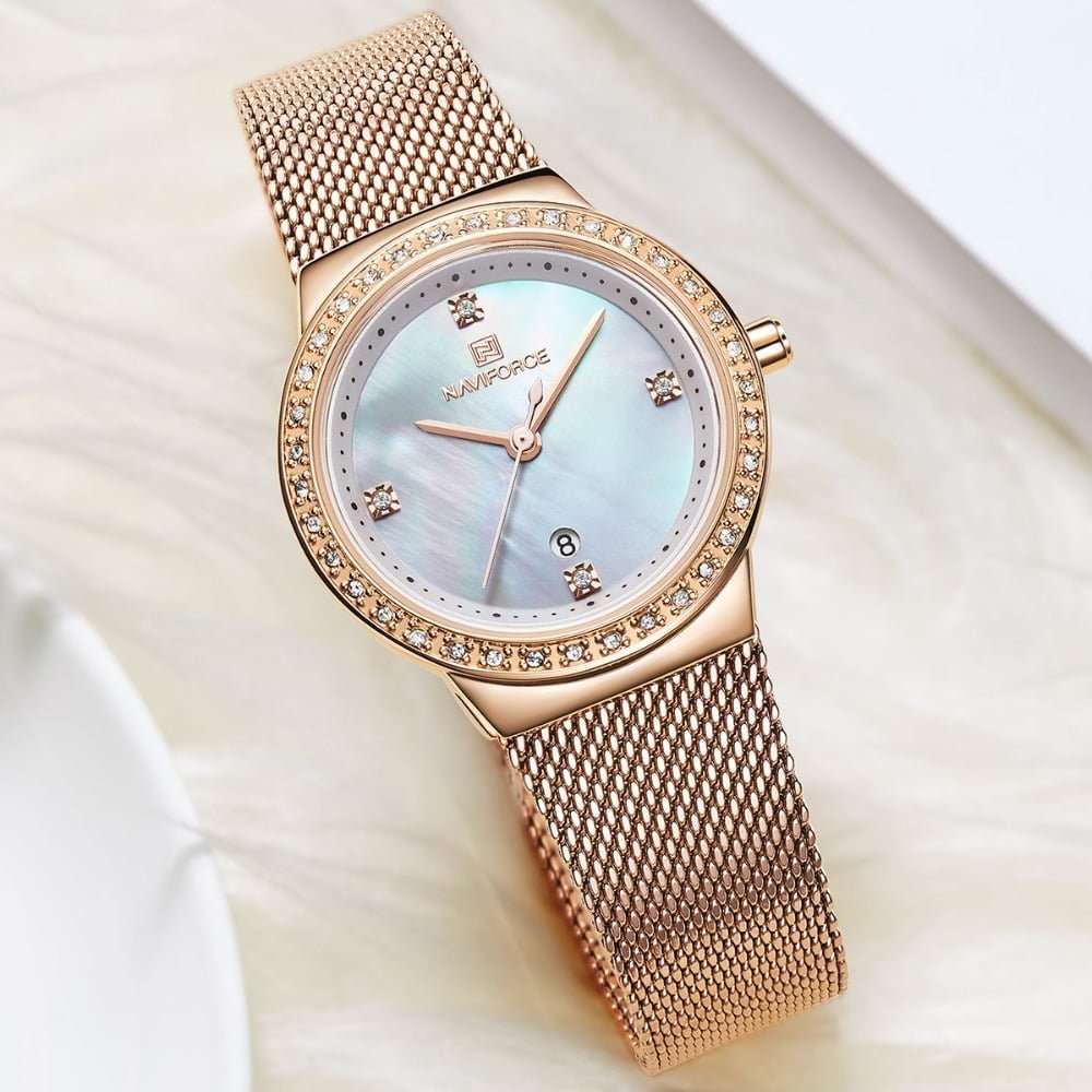 Naviforce 5005 Womens Watch - Rose Gold