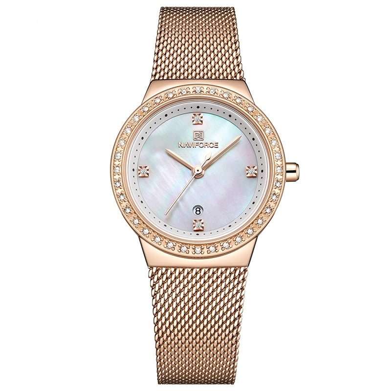 Naviforce 5005 Womens Watch - Rose Gold