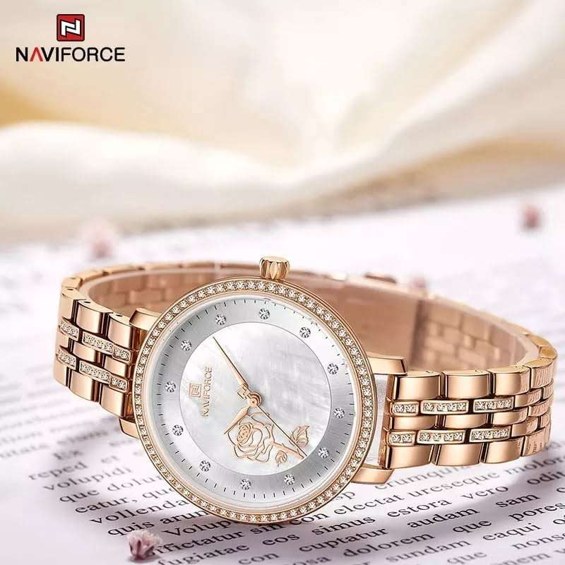 Naviforce 5017 Womens Watch - Rose Gold
