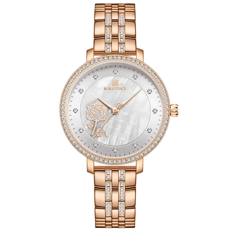 Naviforce 5017 Womens Watch - Rose Gold