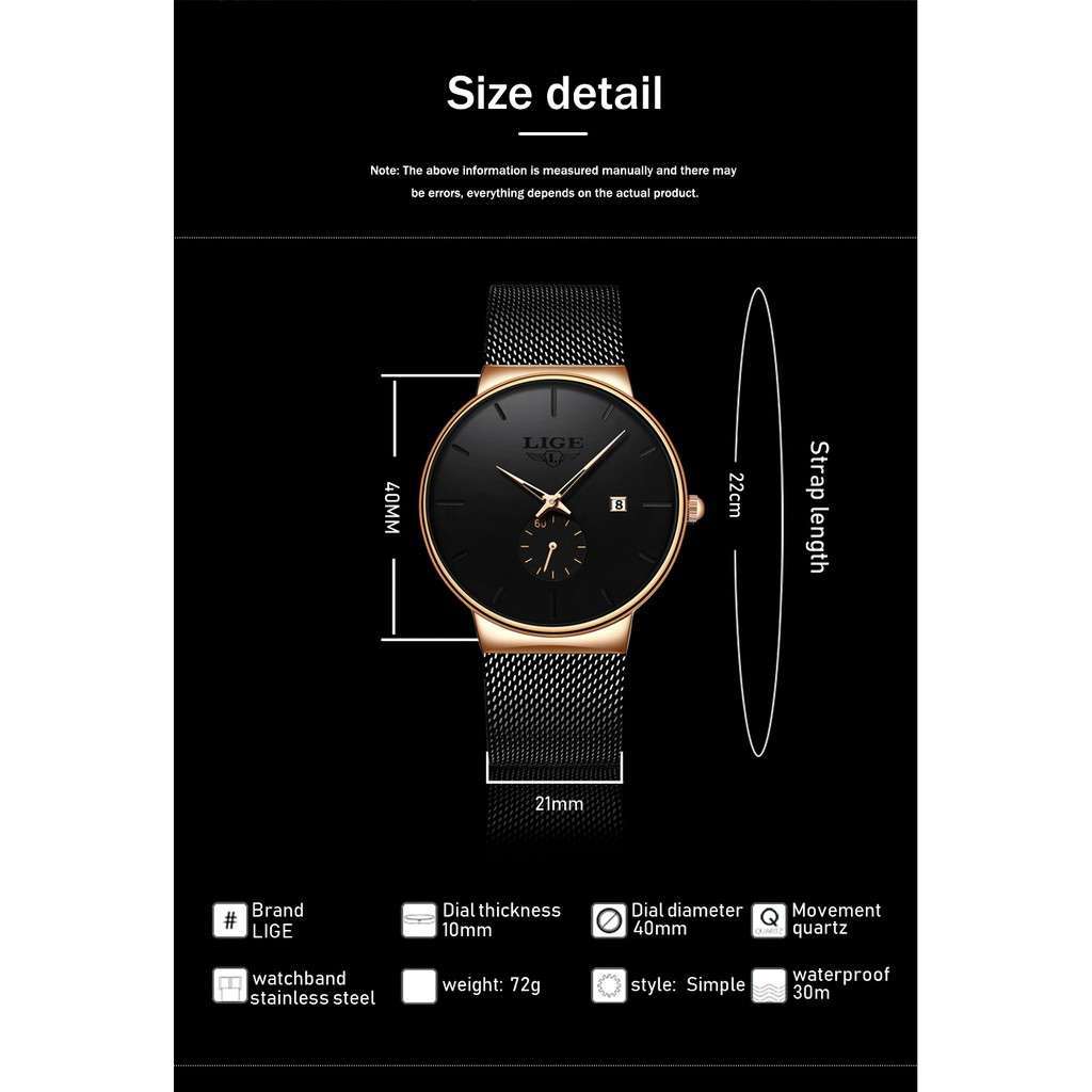 Lige 9969 Mens Chronograph Watch