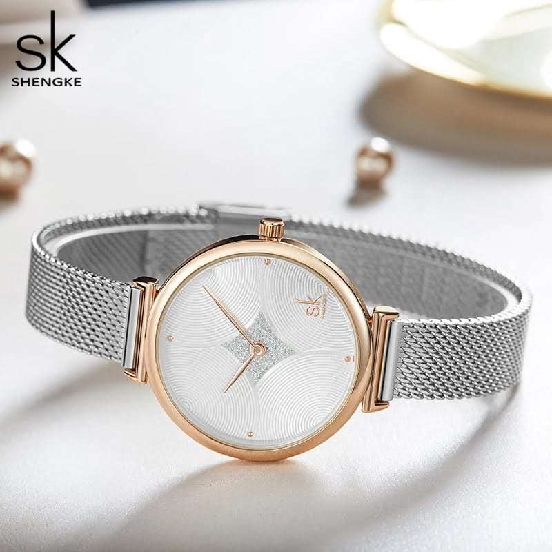 Shengke K0143 Womens Watch - Silver
