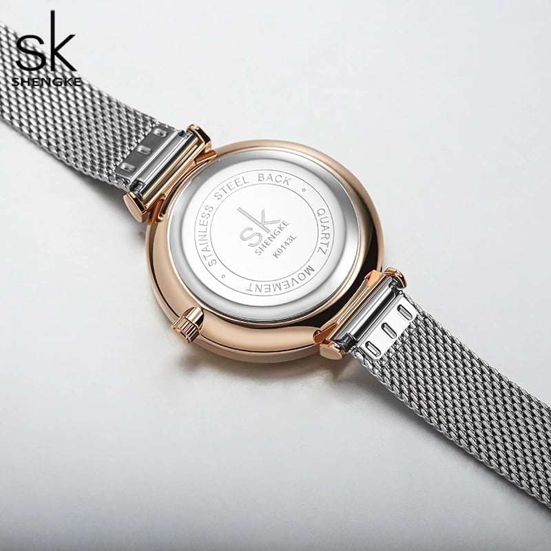 Shengke K0143 Womens Watch - Silver