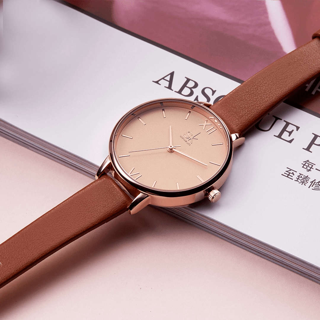 Shengke K0039 Womens Watch - Brown