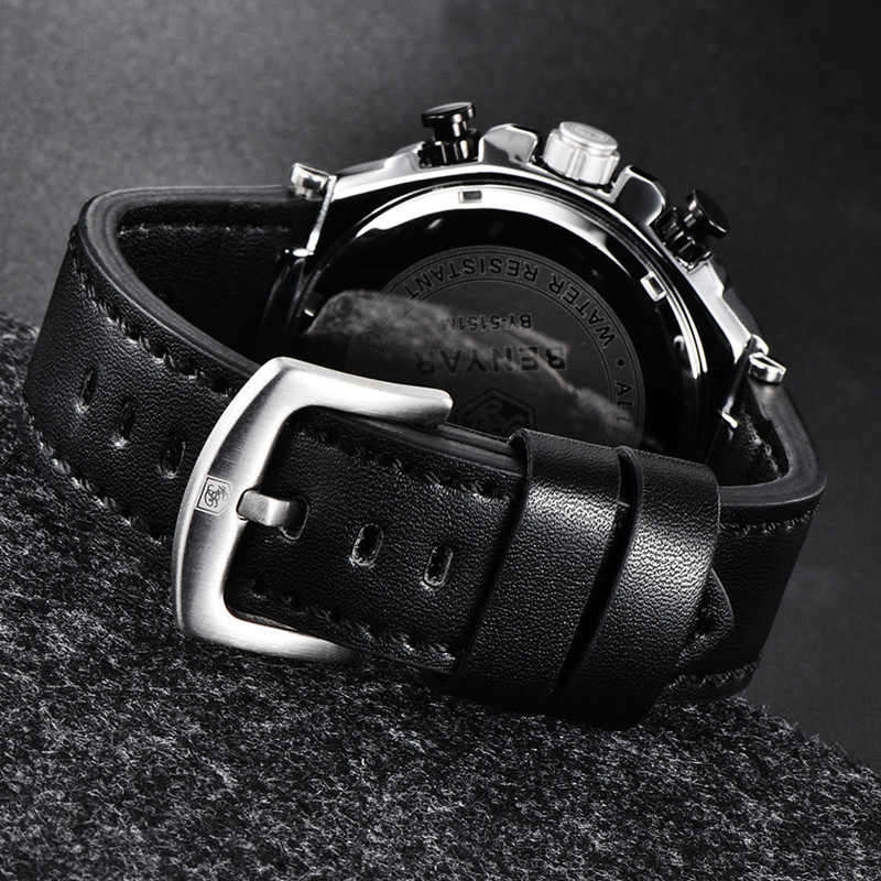 Benyar 5151 Mens Chronograph Watch - Black