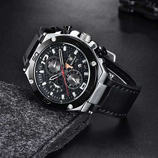 Benyar 5151 Mens Chronograph Watch - Black