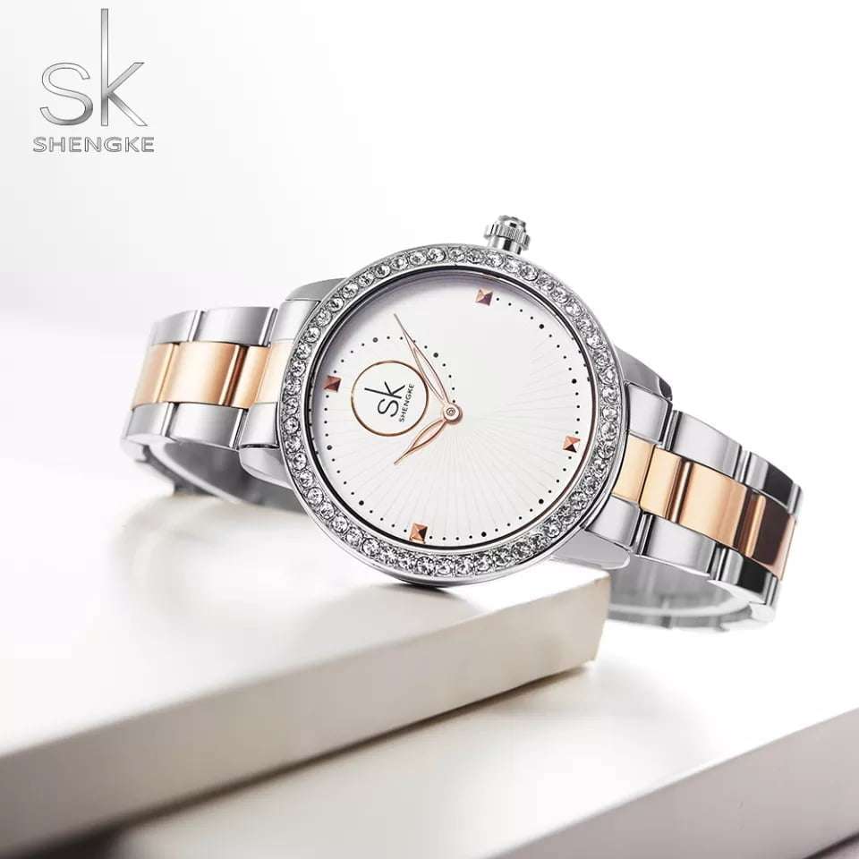 Shengke K0111 Womens Watch - Silver