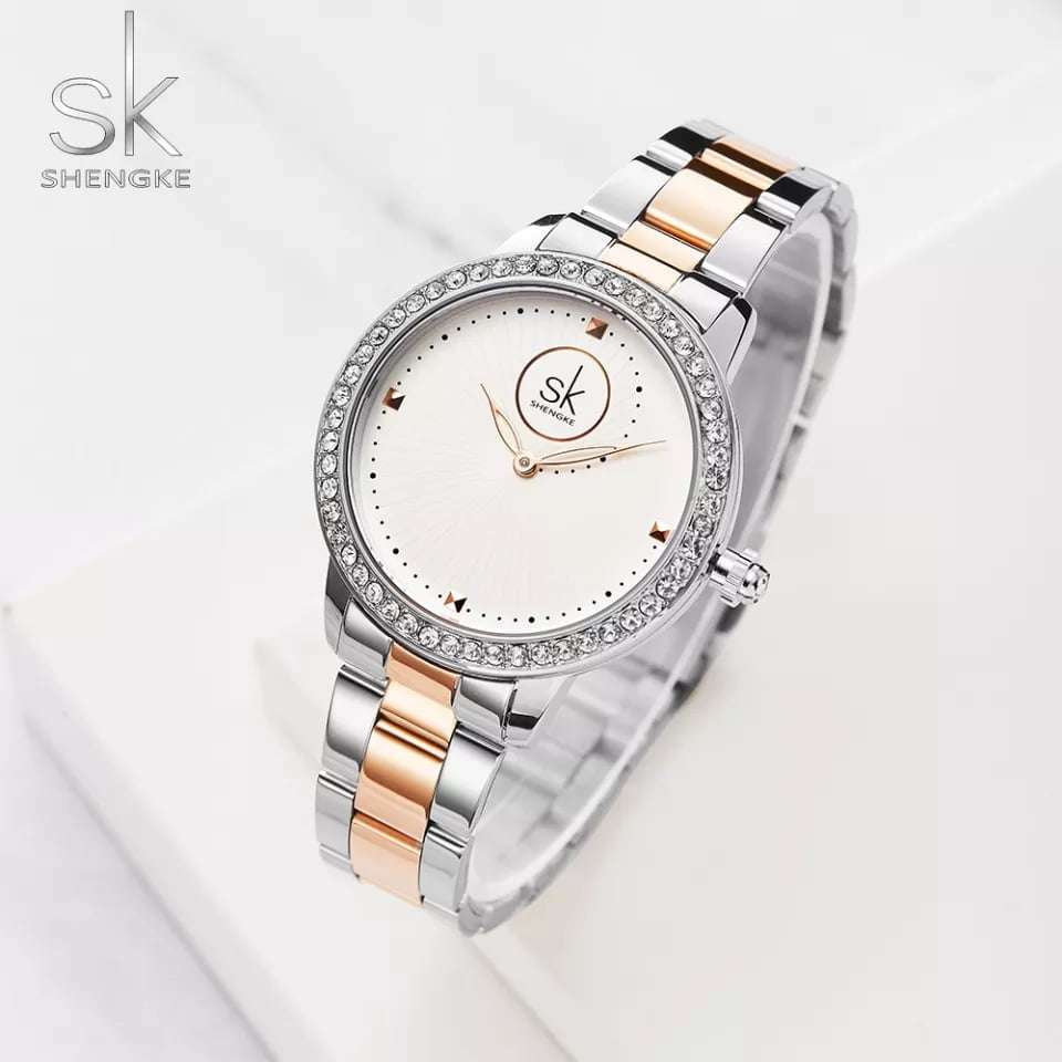 Shengke K0111 Womens Watch - Silver