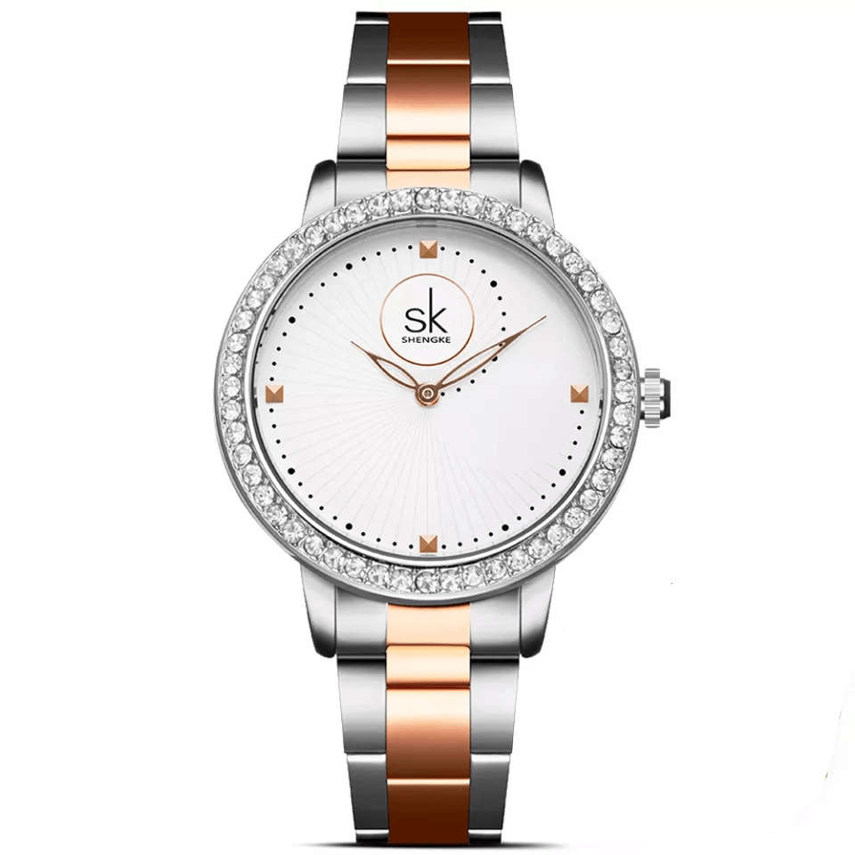 Shengke K0111 Womens Watch - Silver