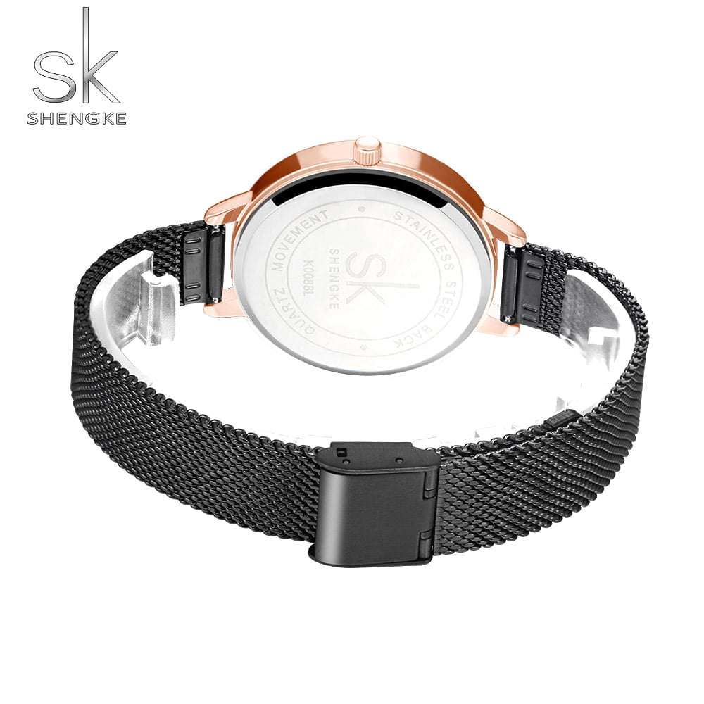 Shengke K0088 Womens Watch - Black