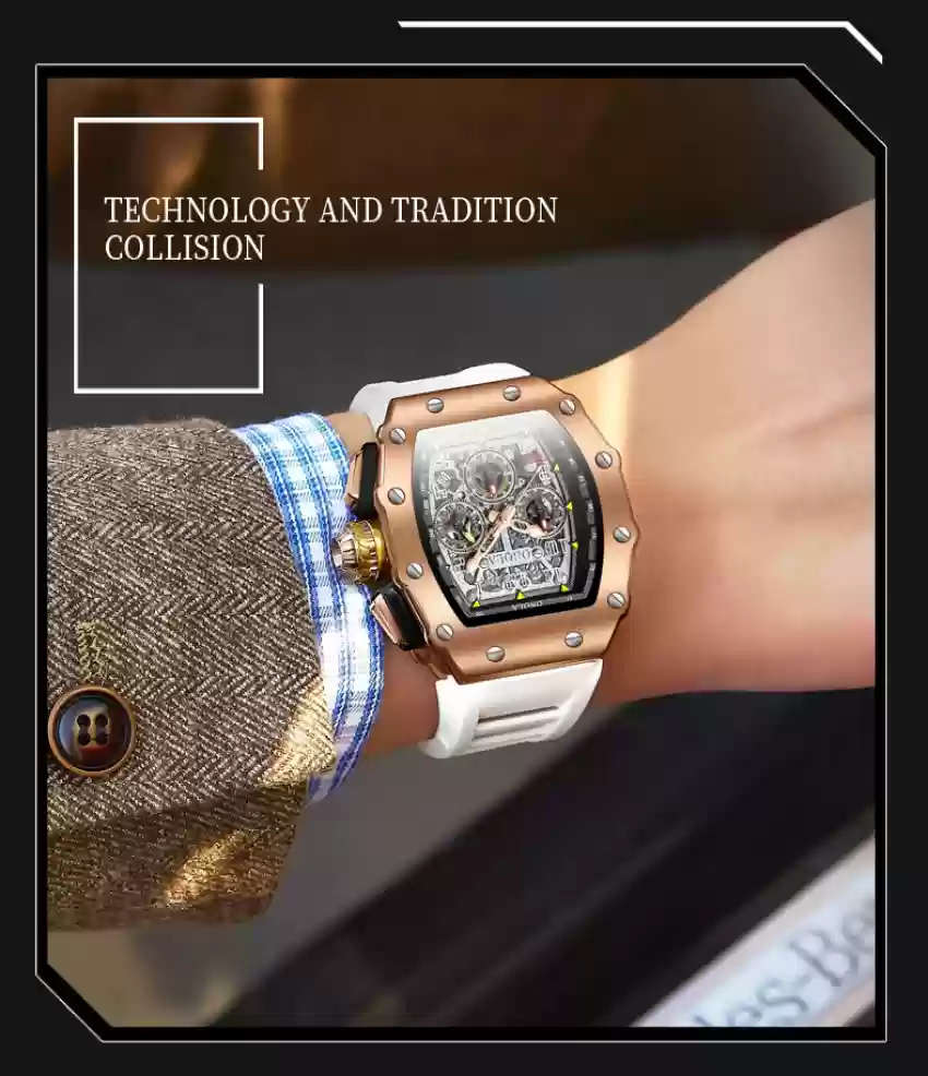 ONOLA 6826 Mens Watch - White