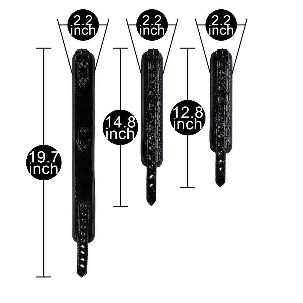 6pcs Embossed SM Kit - Black