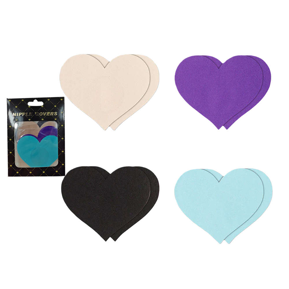 8pcs Multicolor Heart Nipple Pasties Set  Reusable