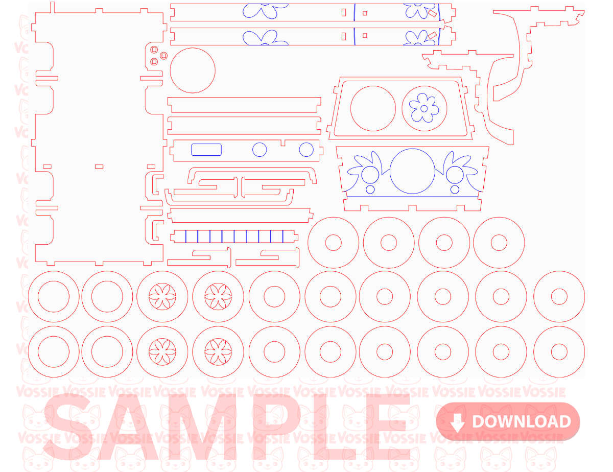 Scooby-Doo Mystery Machine Laser-Cut Digital Design | Svg, DXF, Cdr, PDF | 3mm Thickness | Standa...