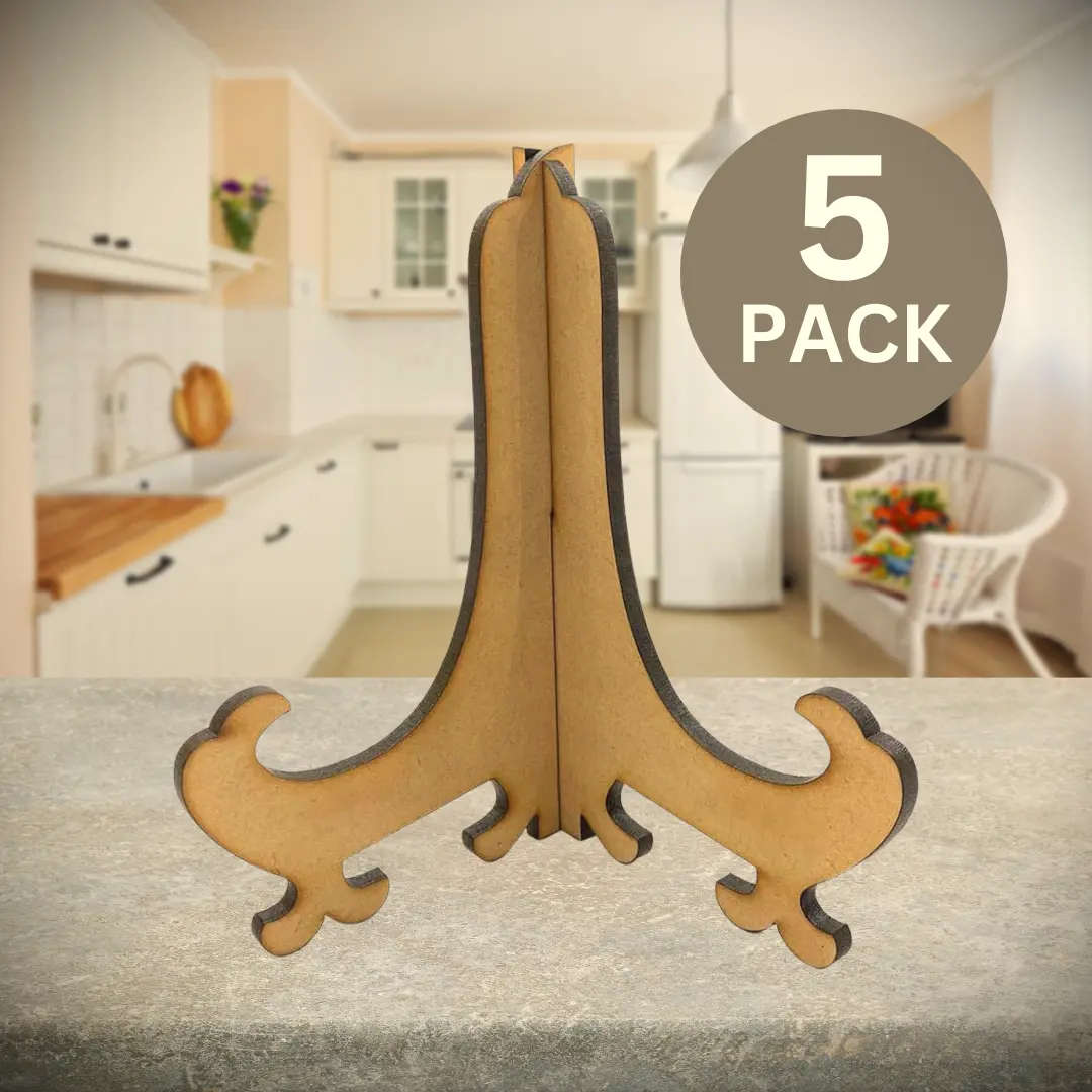 Trupan MDF Display Stands | Pack of 5 | Versatile Flat Product Showcase | 129mm x 179mm | Online ...