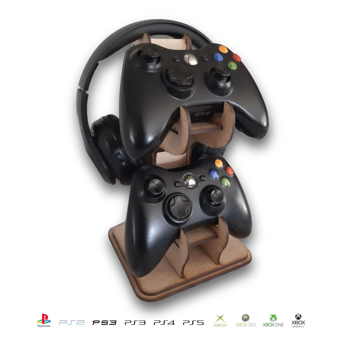 Gaming Console Controller Remote and Headphone Stand | PS1 PS2 PS3 PS4 PS5 Xbox360 Xbox One