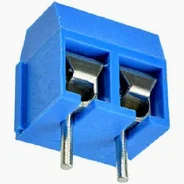 2-Pin Screw Terminal Block Connector 5.08mm Pitch - Blue (10 Pack)
