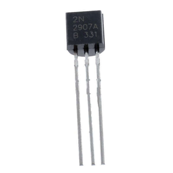 2N2907A - PNP Transistor TO92 CBE 60V 0.6A (5 pack)