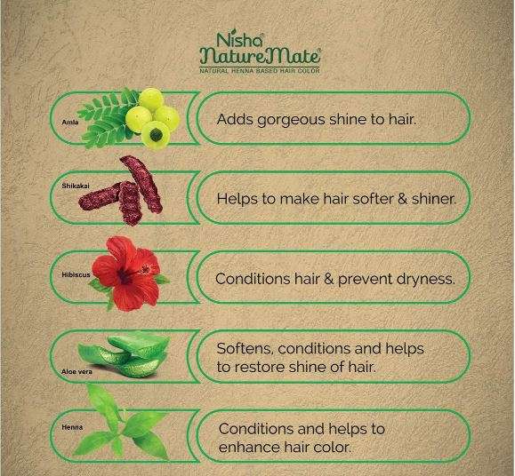 Nisha Nature Mate Natural Henna Based Hair Color