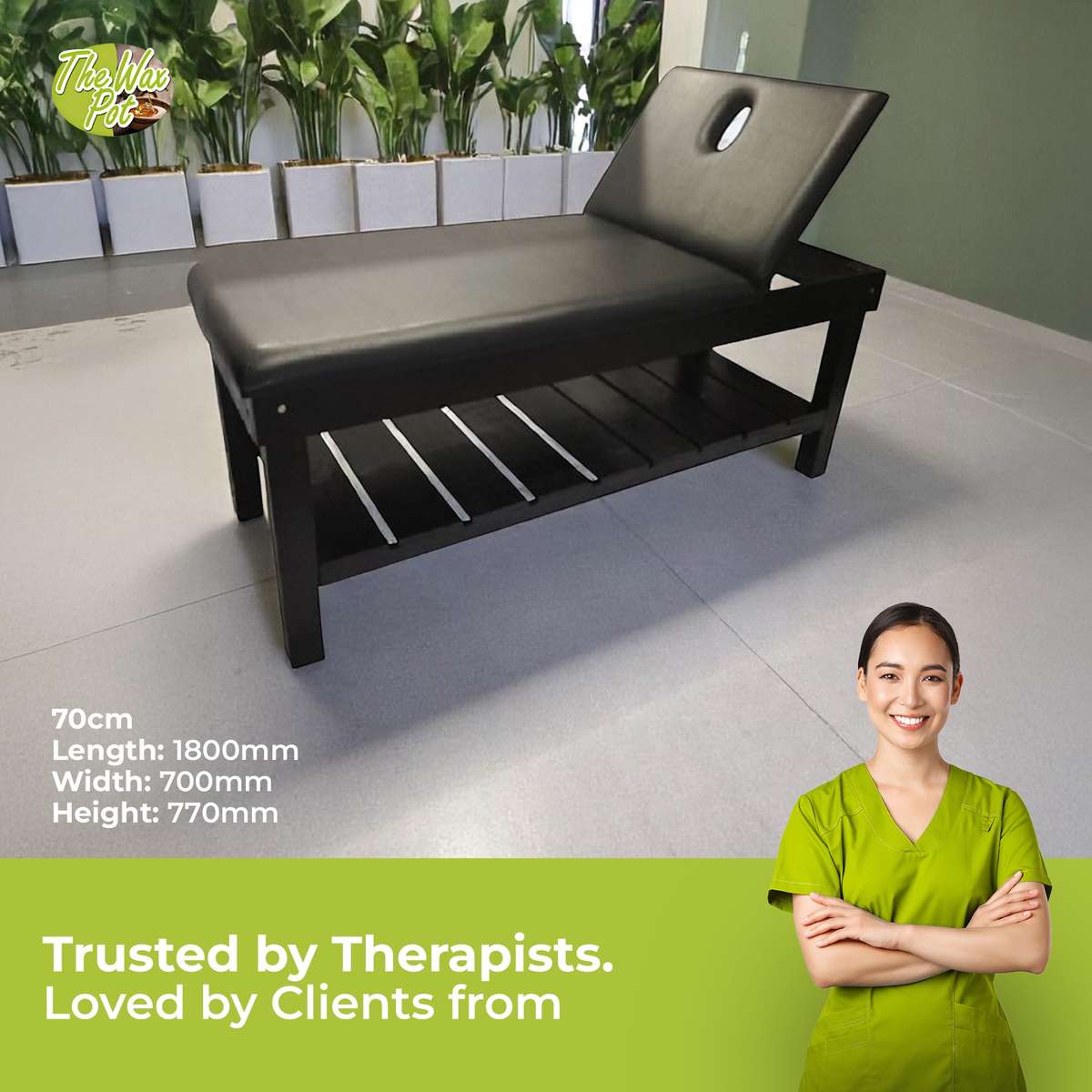 Luxury Spa Bed Black